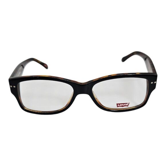 Levi's Accessories - Levi's Eyeglasses LS-568 Black Amber Designer Demo Lens Black 50-15-138 NEW